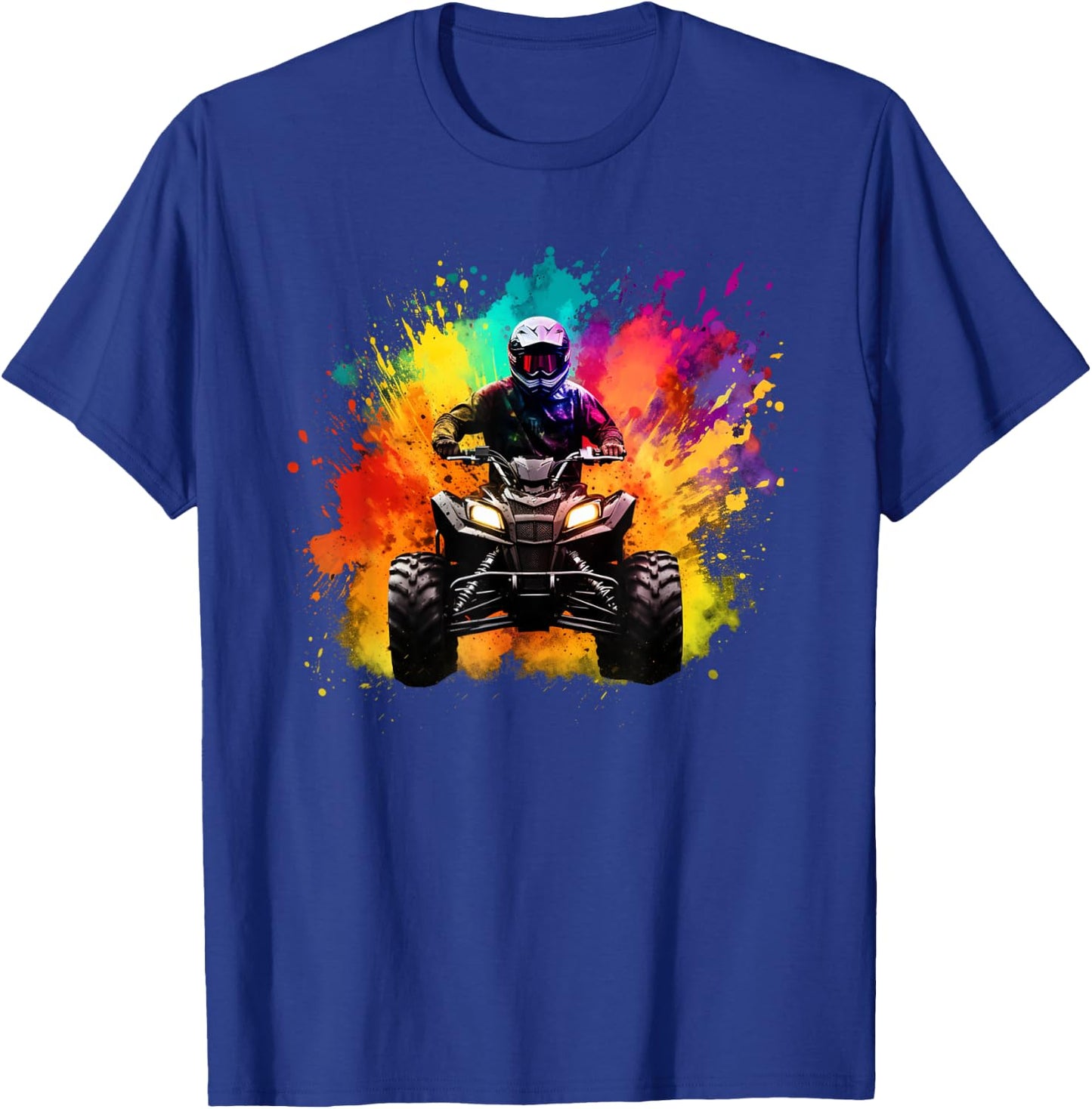 Colourful Quad for Mud Lovers, Boys and Girls , black T-Shirt - T-Shirt | Royal
