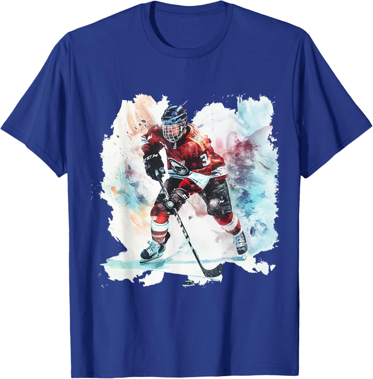 Ice Hockey Player - Gift Ice Hockey Player , Black, S T-Shirt - T-Shirt | Royal