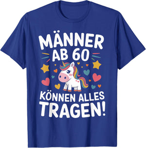 60th Birthday Man Woman 60 Years 1966 Decorative Funny Gift T-Shirt - T-Shirt | Royal