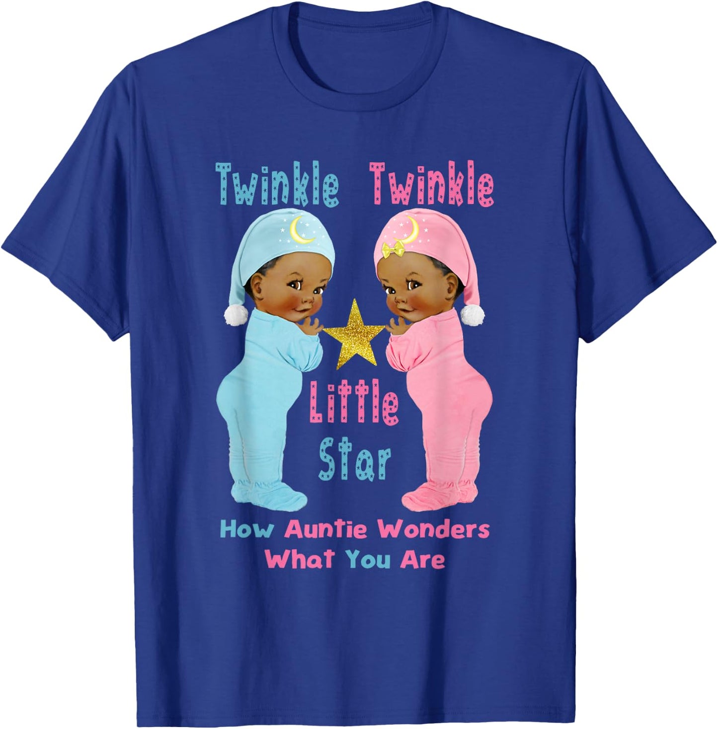Twinkle Twinkle Little Star Auntie Wonders Ethnic T-Shirt - T-Shirt | Royal