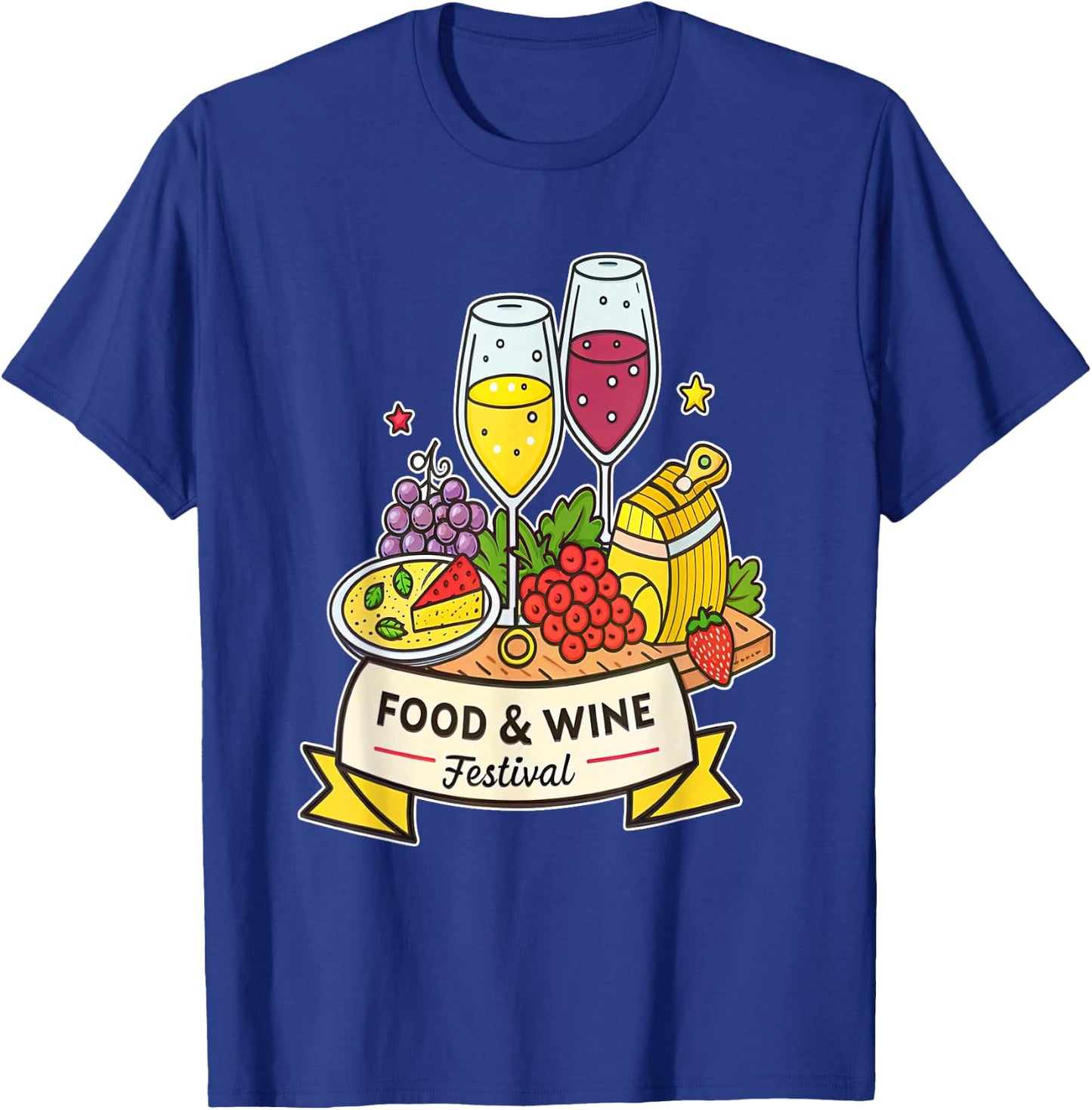 Enjoy Wine and Cheese Food Festival T-Shirt - T-Shirt | Royal