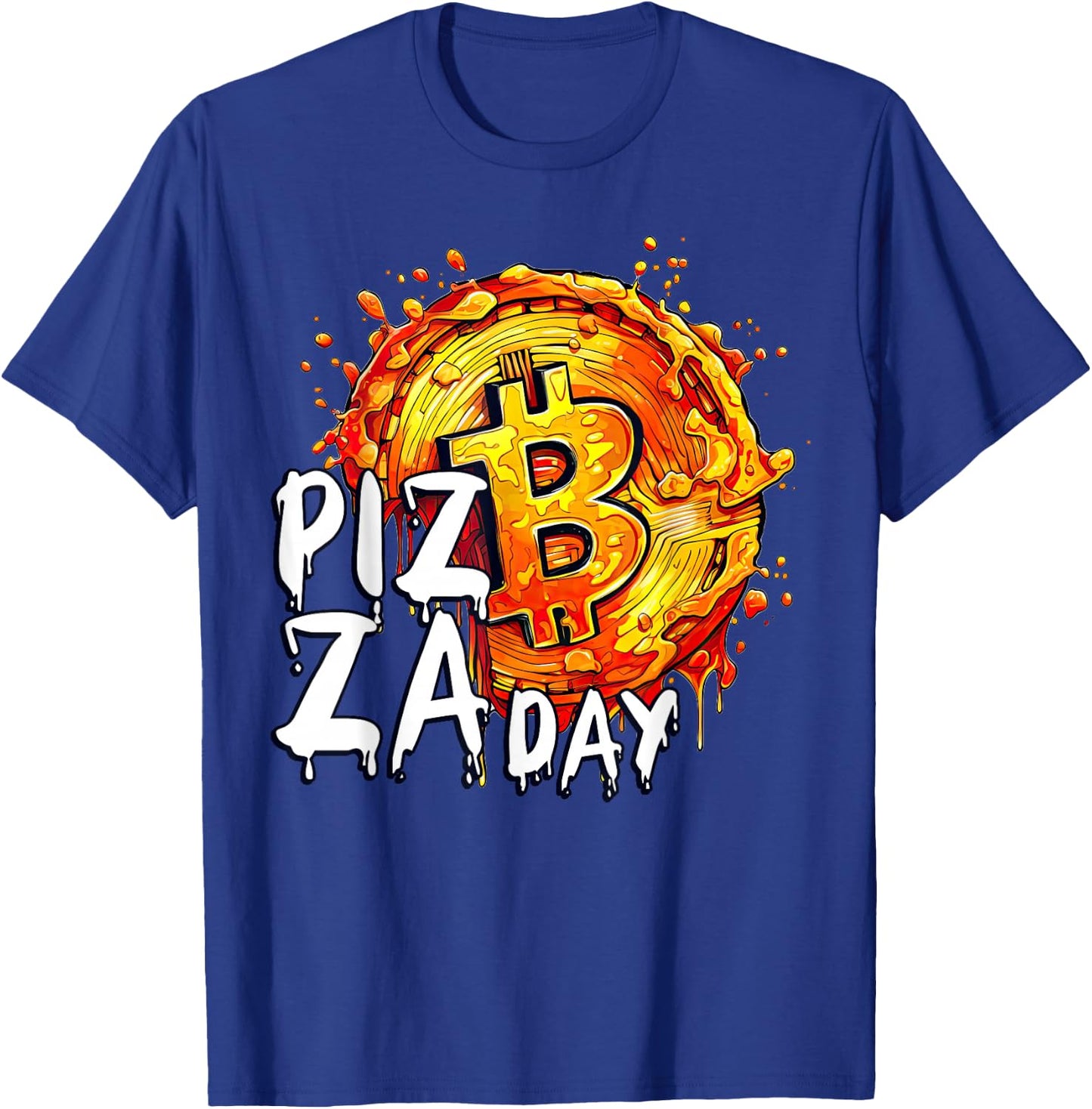 Bitcoin Pizza Day 22. Mai Lustige Kryptowährung Münze T-Shirt - T-Shirt | Royal
