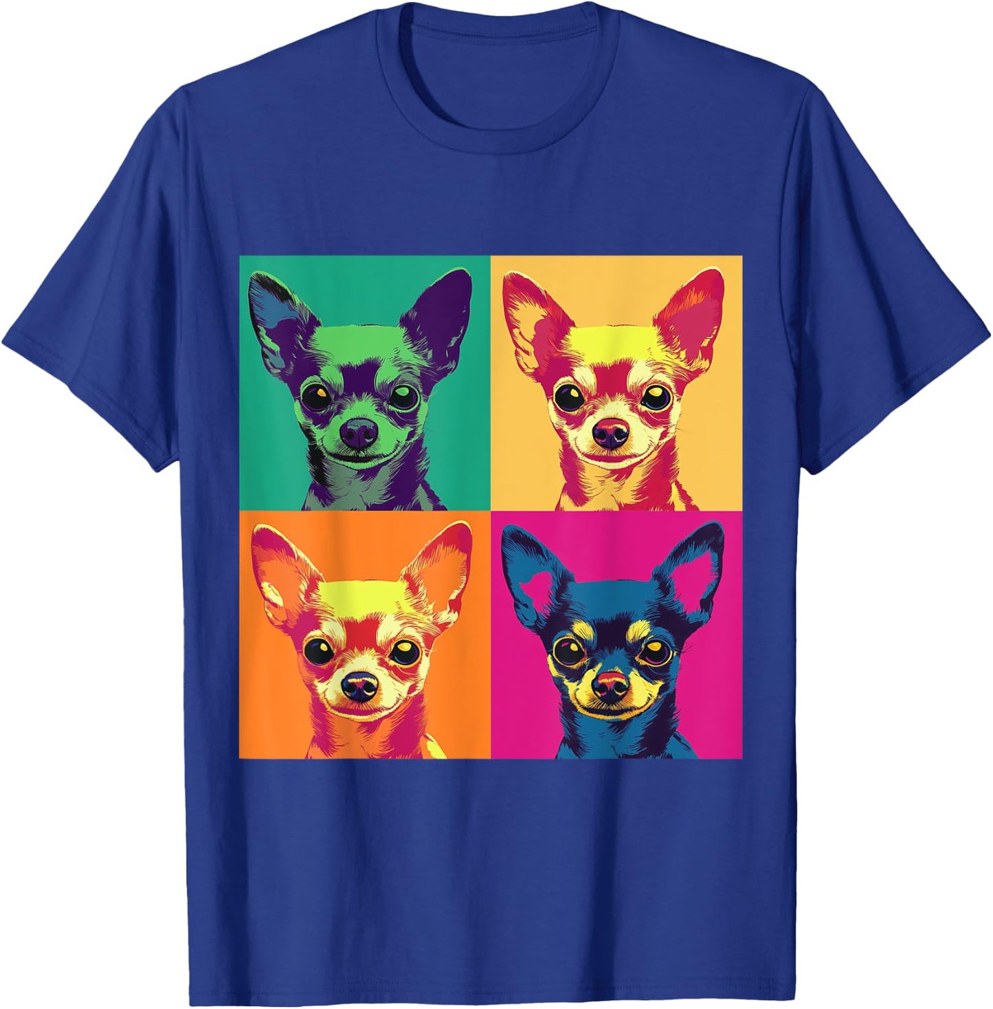 Artistic Design Chihuahua T-Shirt - T-Shirt | Royal