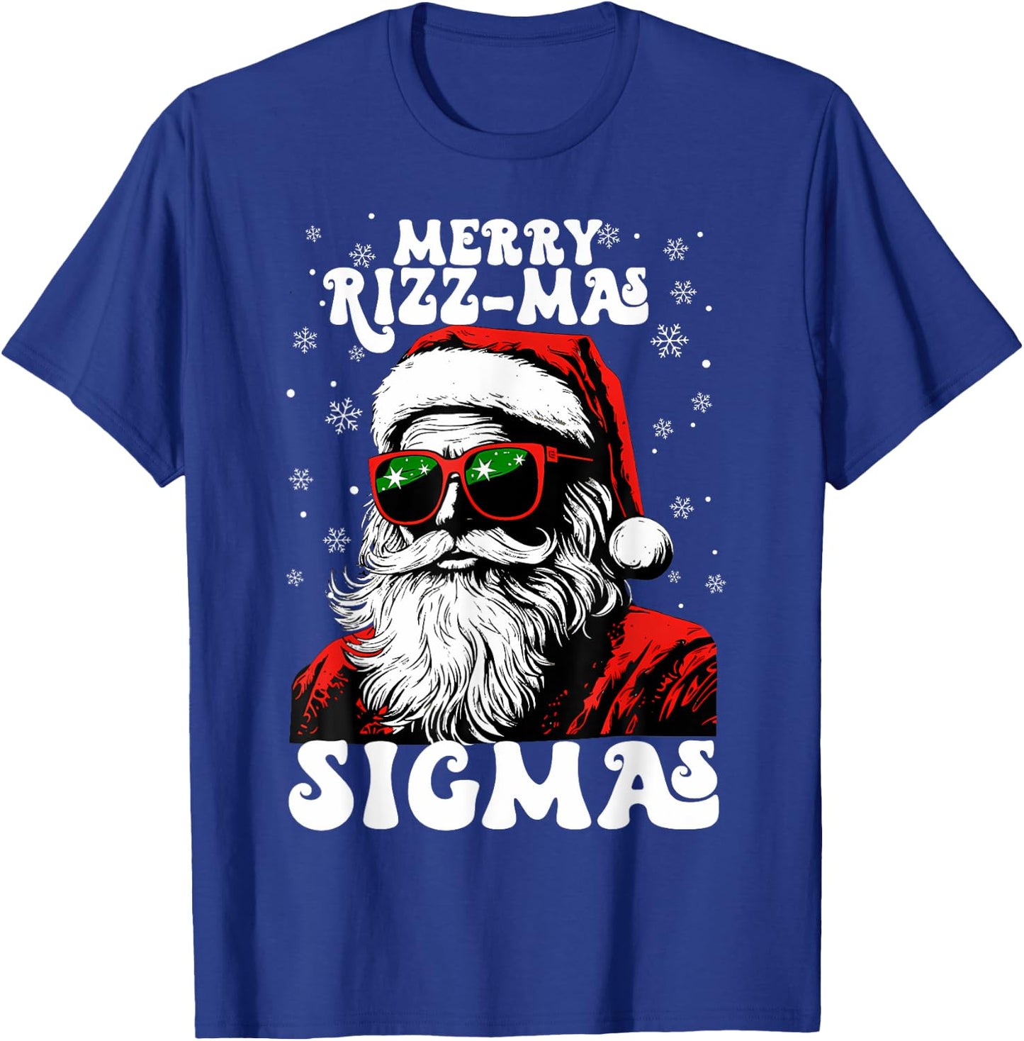 Merry Rizz Mas Sigmas Funny Gen Alpha X-Mas Santa Christmas T-Shirt - T-Shirt | Royal