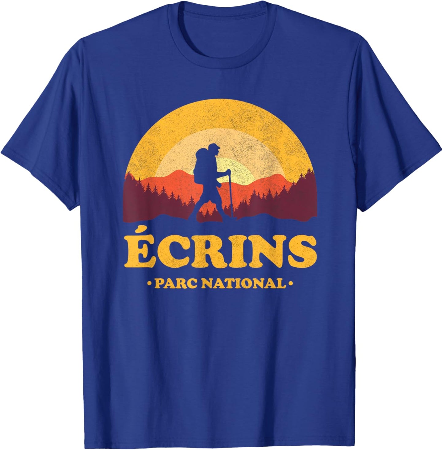 Écrins Parc National France - Paradise Hiking , Black, S T-Shirt - T-Shirt | Royal