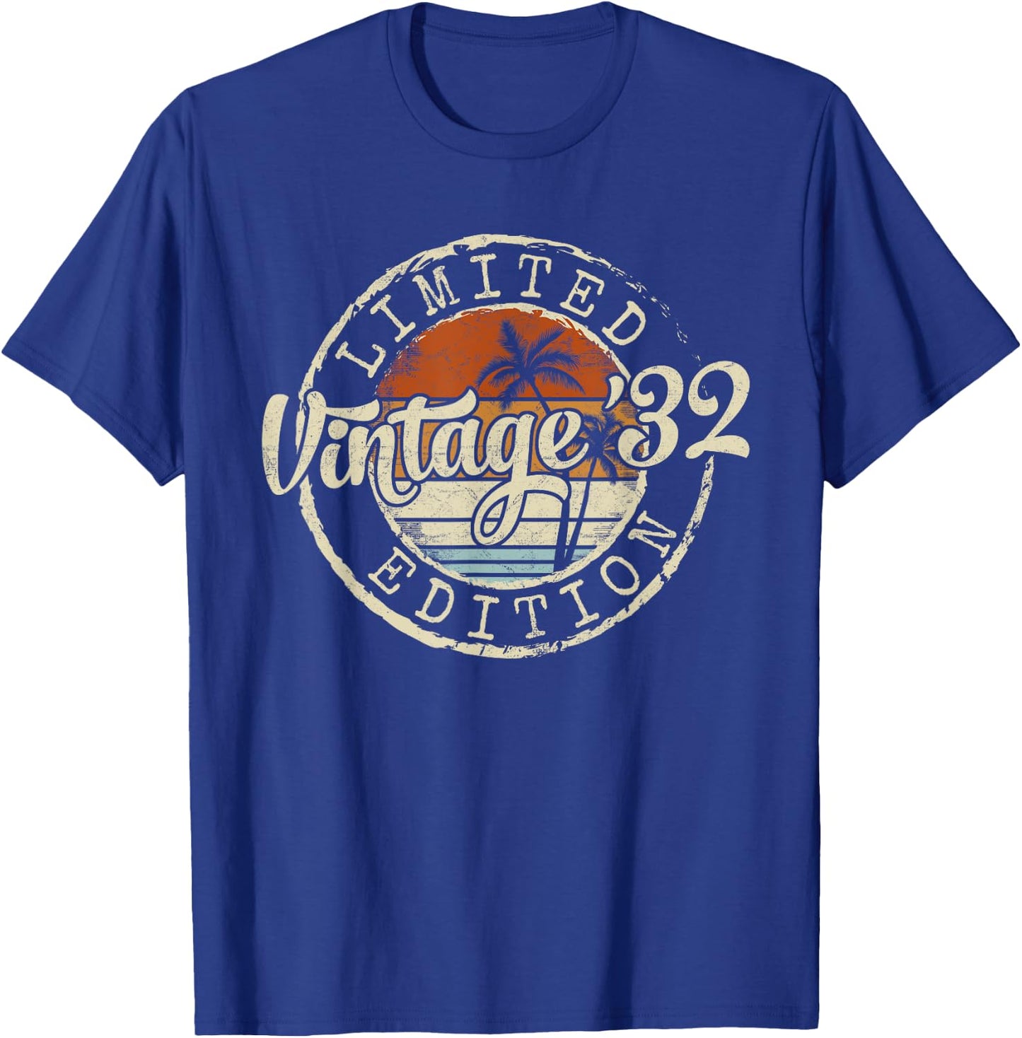 Vintage 1932 93rd Birthday Gifts Women 93 Year Old T-Shirt - T-Shirt | Royal