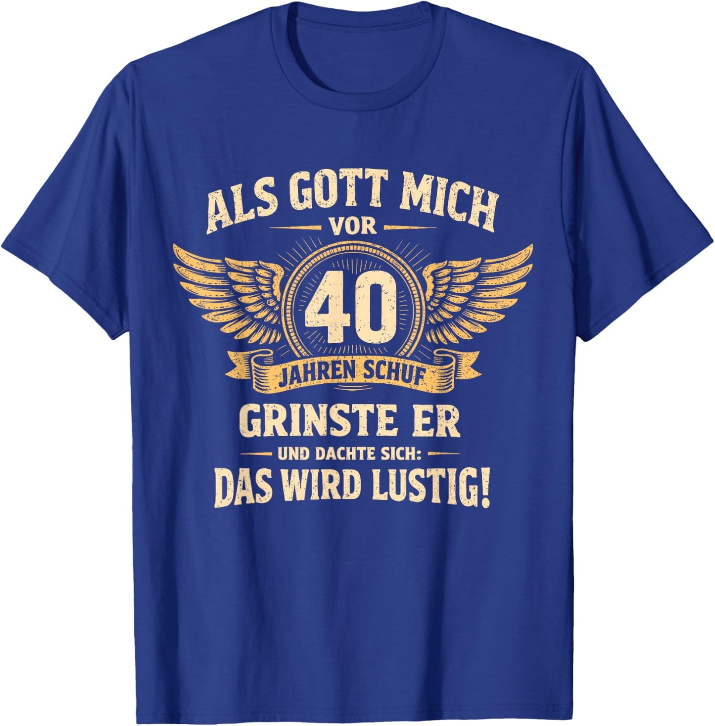 40. Geburtstag Mann Frau 40 Jahre Deko 1986 Geschenk Lustig T-Shirt - T-Shirt | Royal