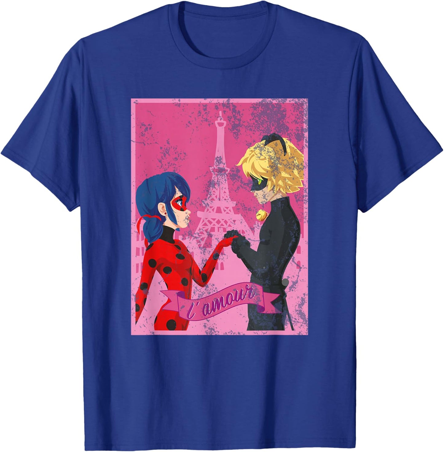 Miraculous Ladybug Vintage Collection Paris Love T-Shirt - T-Shirt | Royal