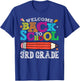 Welcome Back To School 3rd Third Grade for Teachers T-Shirt - T-Shirt | Royal