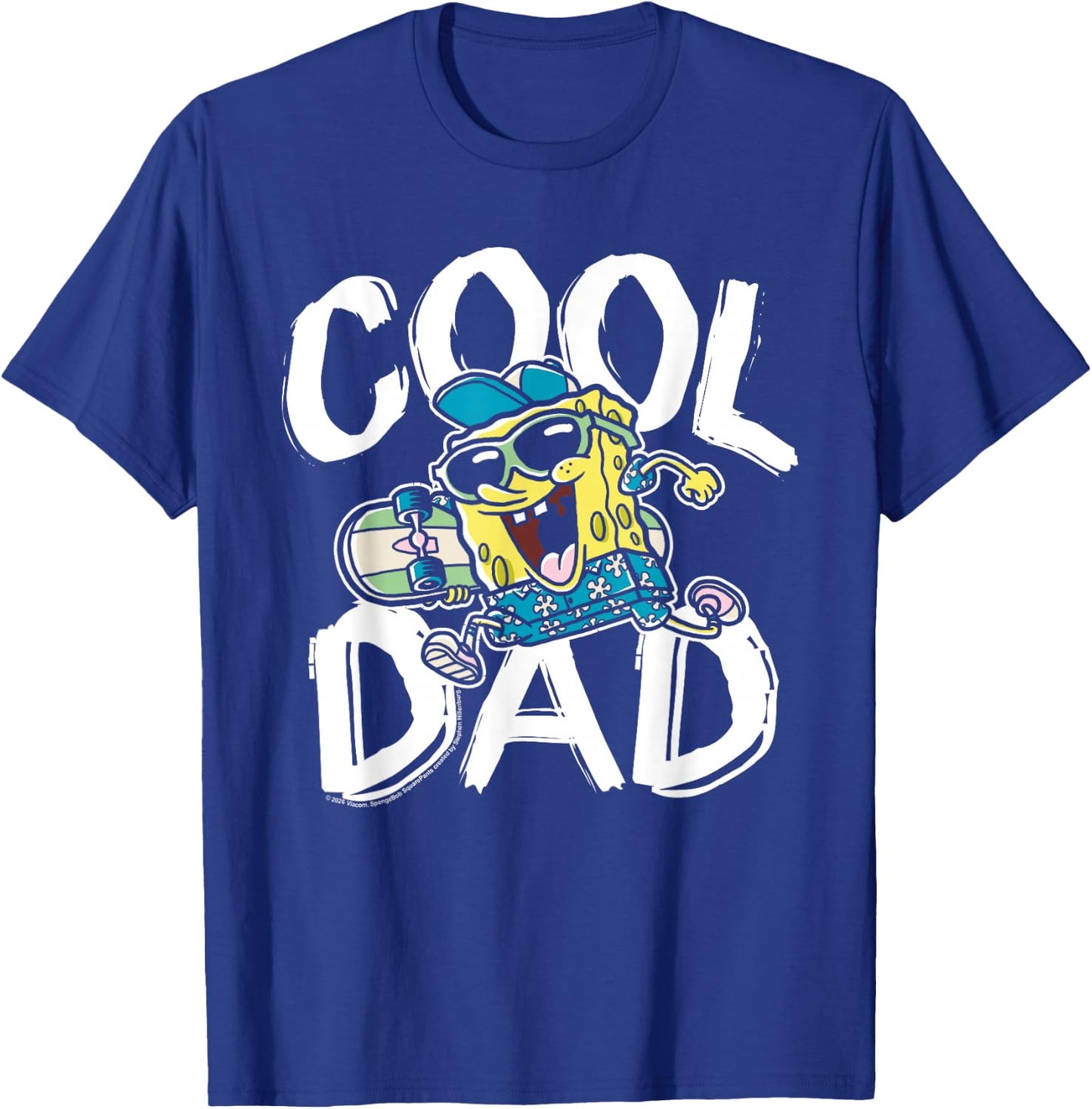 Spongebob Squarepants Father's Day Cool Dad T-Shirt - T-Shirt | Royal