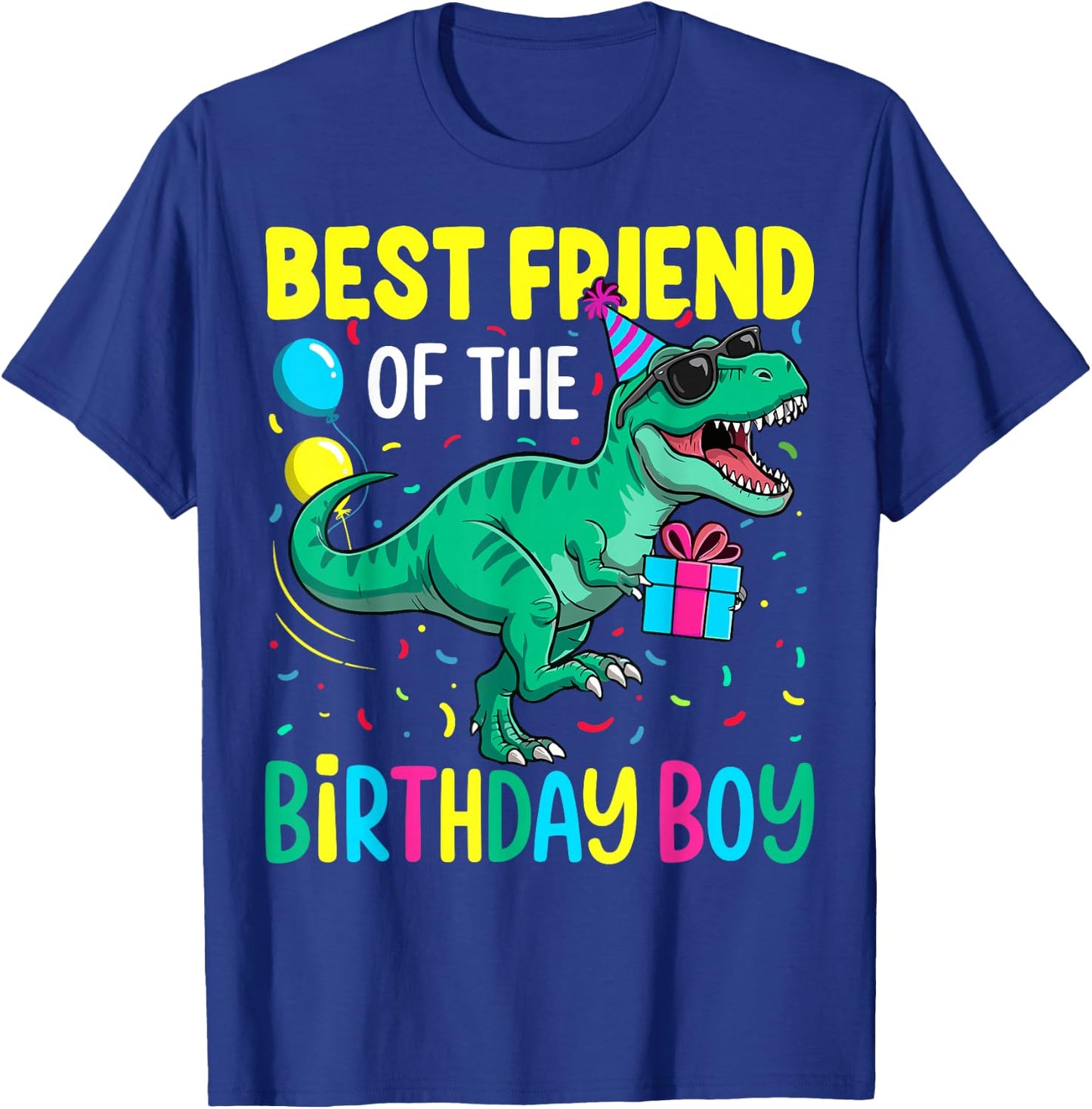 Best Friend of The Birthday Party Outfit Dinosaur Bestie T-Shirt - T-Shirt | Royal