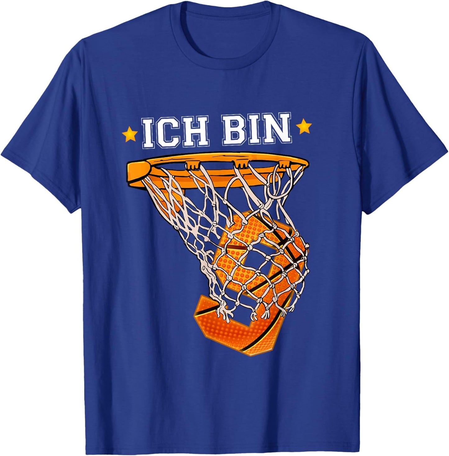 I Am 9 Basketball Boy Girl 9 Years 9th Birthday , black T-Shirt - T-Shirt | Royal