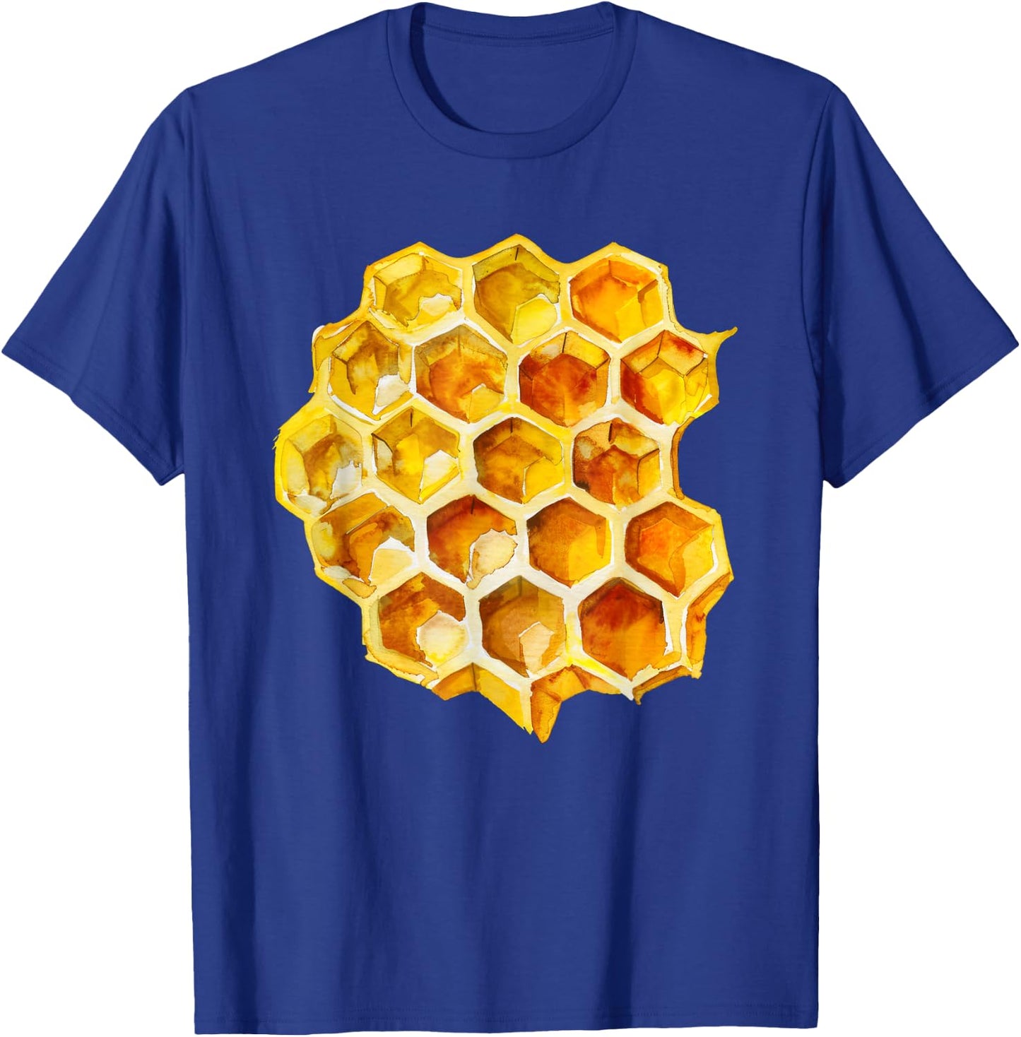 Honeycomb Hexagon T-Shirt - T-Shirt | Royal