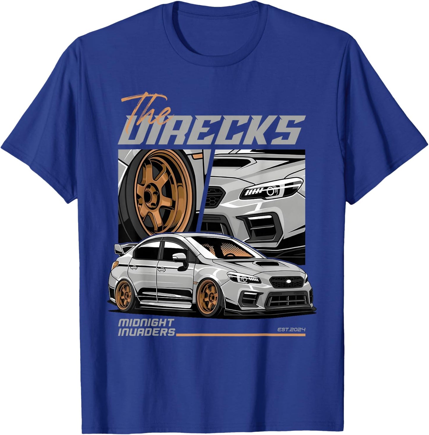 Retro Vintage Japanese Midnight JDM Ride Legendary Race Car T-Shirt - T-Shirt | Royal