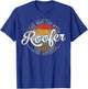 Roofer The Man The Myth The Legend Vintage Stamp Roofing T-Shirt - T-Shirt | Royal