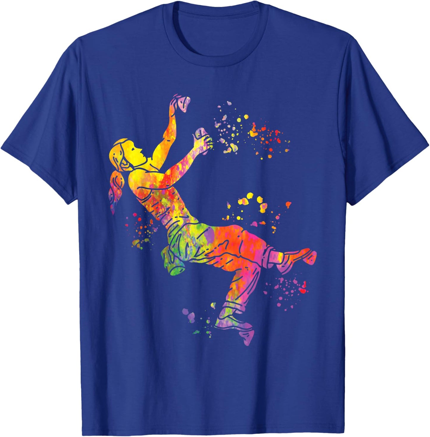Boulderer Colorsplash Boulder Children's Bouldering T-Shirt - T-Shirt | Royal