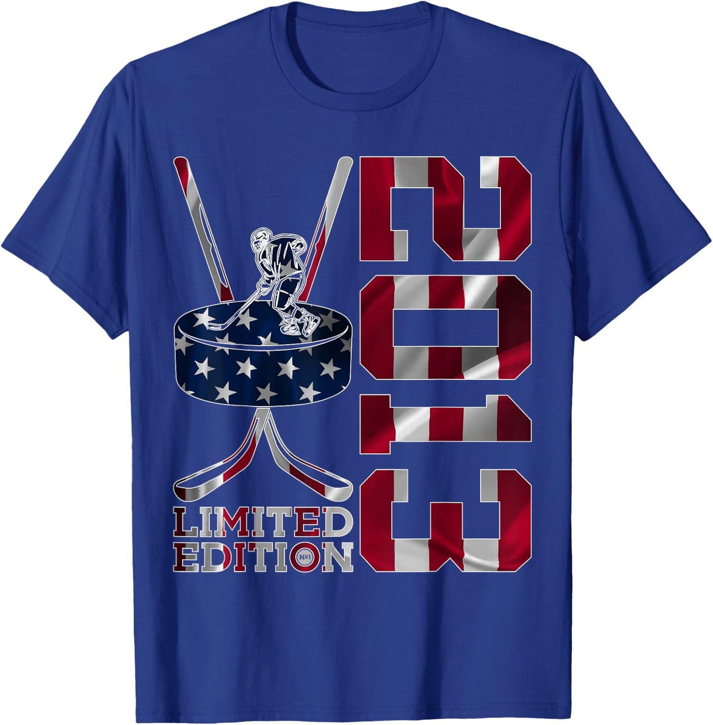 Limited Edition 2013 Ice Hockey 12th Birthday T-Shirt - T-Shirt | Royal