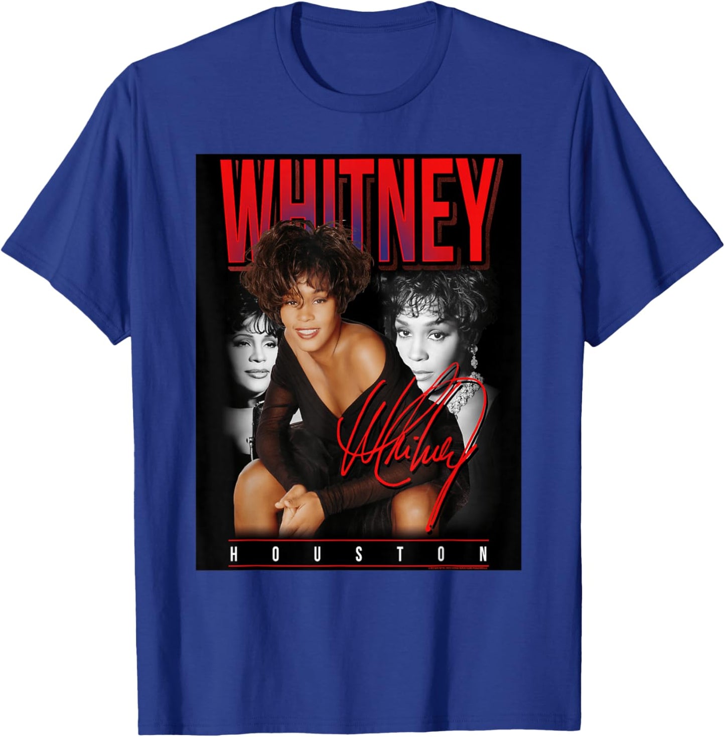 Whitney Houston Retro-Fotocollage T-Shirt - T-Shirt | Royal