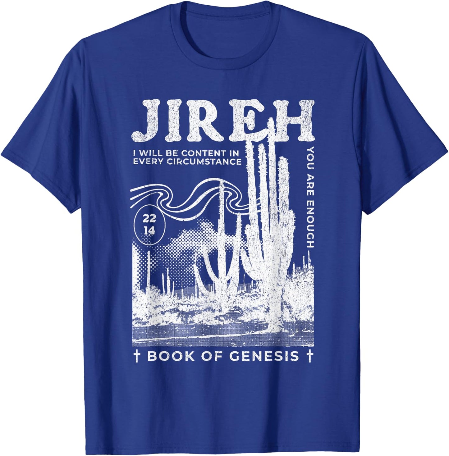Jireh You Are Enough Boho Trendy Bible Verse Christian T-Shirt - T-Shirt | Royal