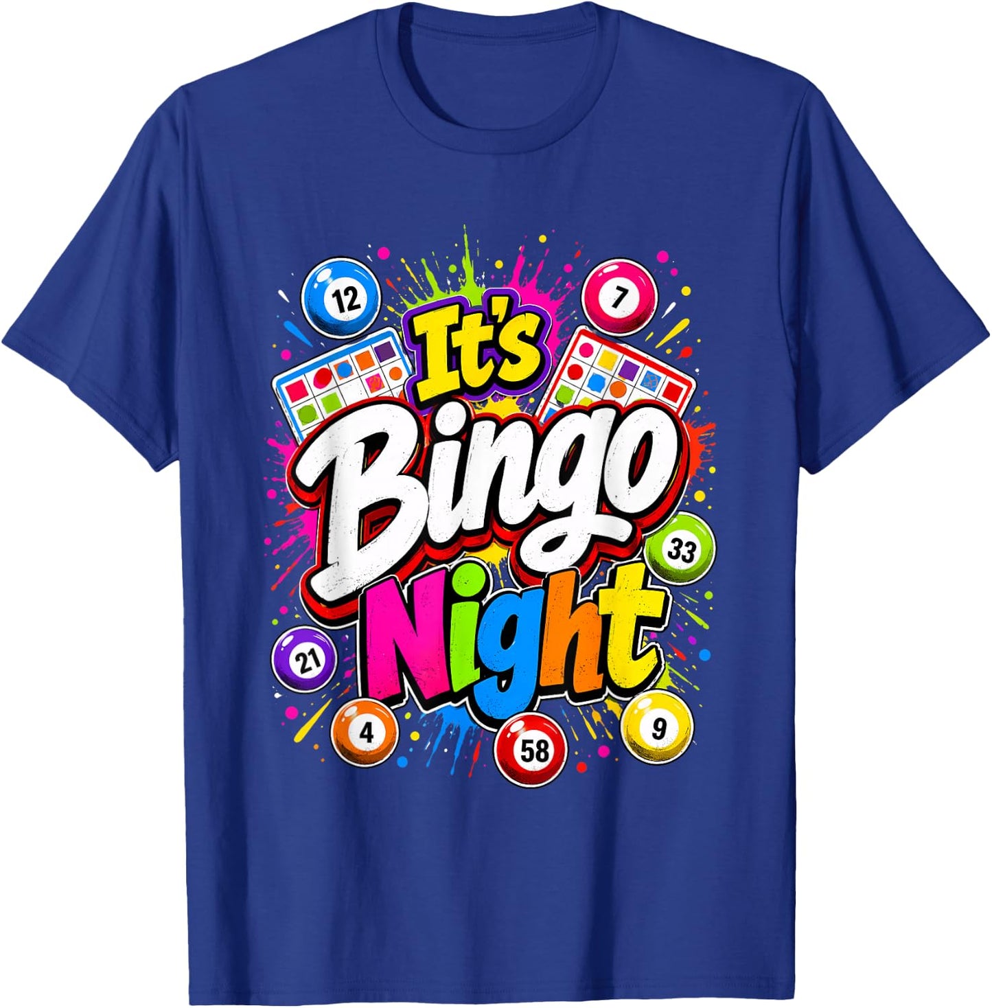 Its Bingo Night Game Night T-Shirt - T-Shirt | Royal