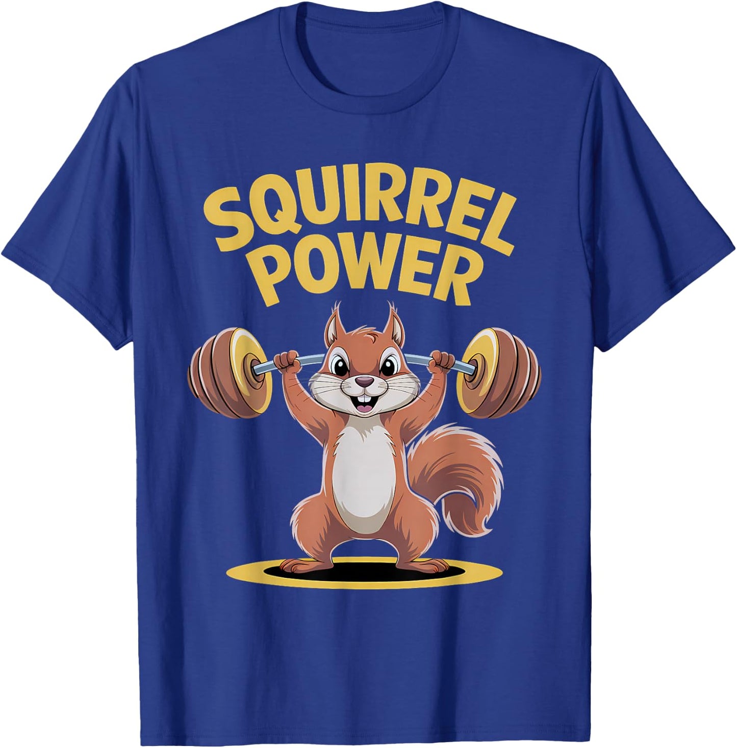 Squirrel Power Funny Strength Gym Weight Lifting Men T-Shirt - T-Shirt | Royal