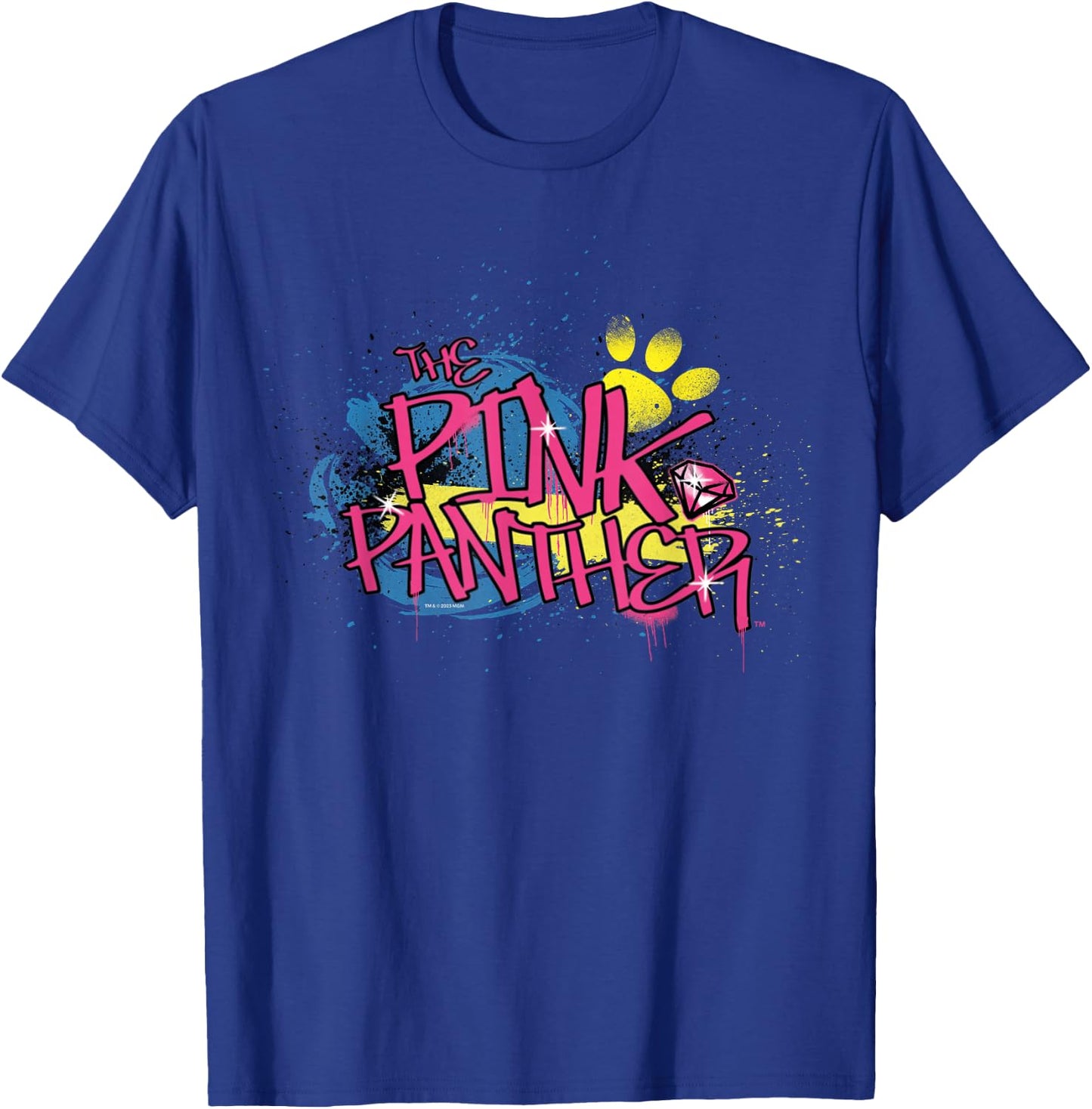 Pink Panther Graffiti Street Art Typography T-Shirt - T-Shirt | Royal