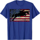 American Flag Horse Riding Show Jumping T-Shirt - T-Shirt | Royal