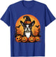 Boston Terrier Bostie Dog Breed Pet Halloween Pumpkins Men Women Kids T-Shirt - T-Shirt | Royal