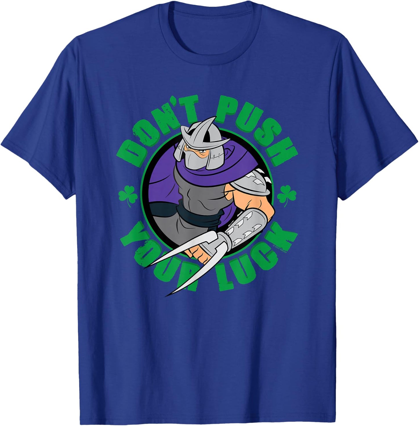 Teenage Mutant Ninja Turtles St. Patrick's Day Shredder Luck T-Shirt - T-Shirt | Royal