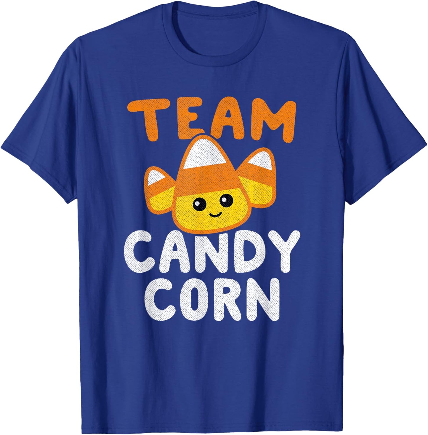 Halloween Team Candy Corn Funny Lazy Costume Kids Women Gift T-Shirt - T-Shirt | Royal