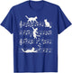 Cute Cat Clef Art Musical Note Music T-Shirt - T-Shirt | Royal