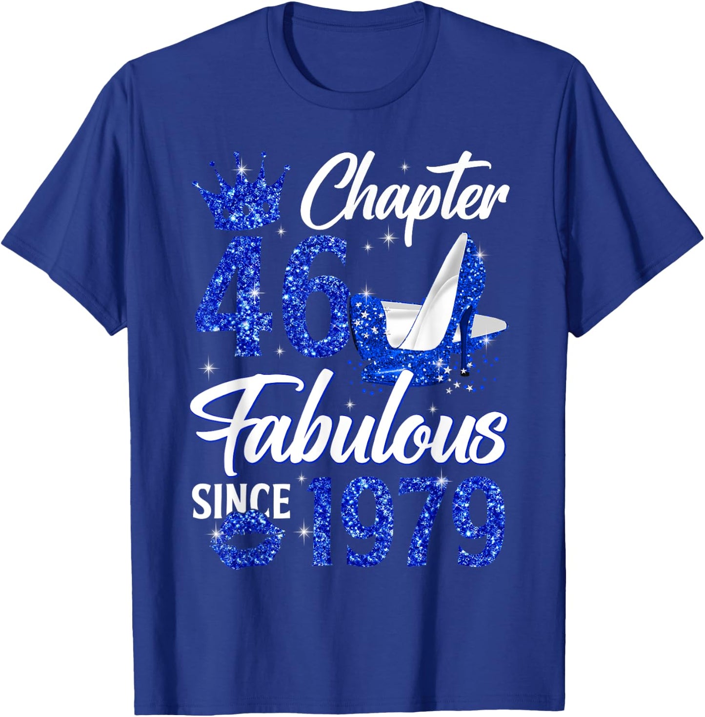 Chapter 46 Fabulous Since 1979 46th Leopard Birthday Queen T-Shirt - T-Shirt | Royal
