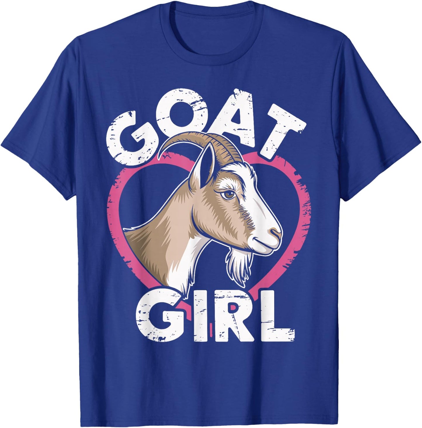 Goat Girl Funny Goat T-Shirt - T-Shirt | Royal