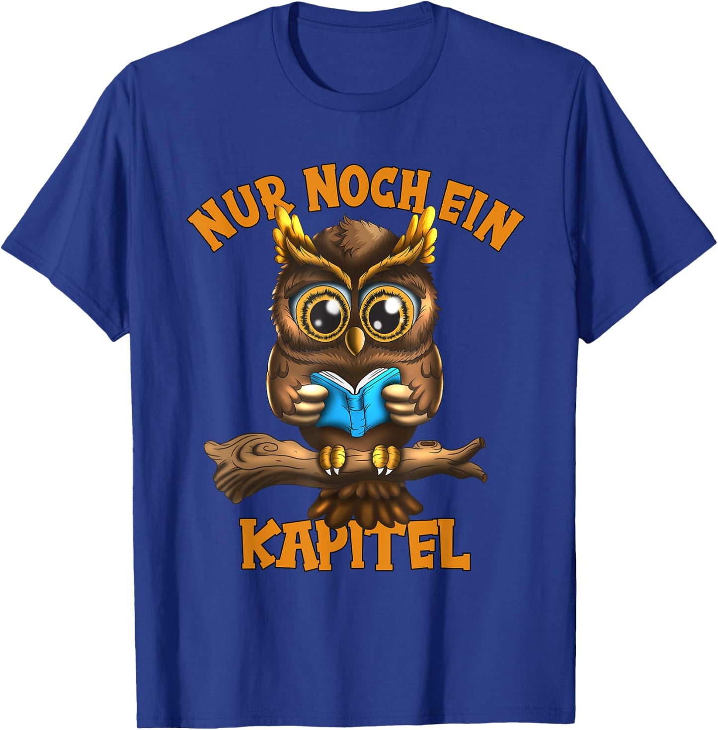 Nur noch ein Kapitel Owl Reading Owls Fan Kids Animal Lovers , black, s T-Shirt - T-Shirt | Royal