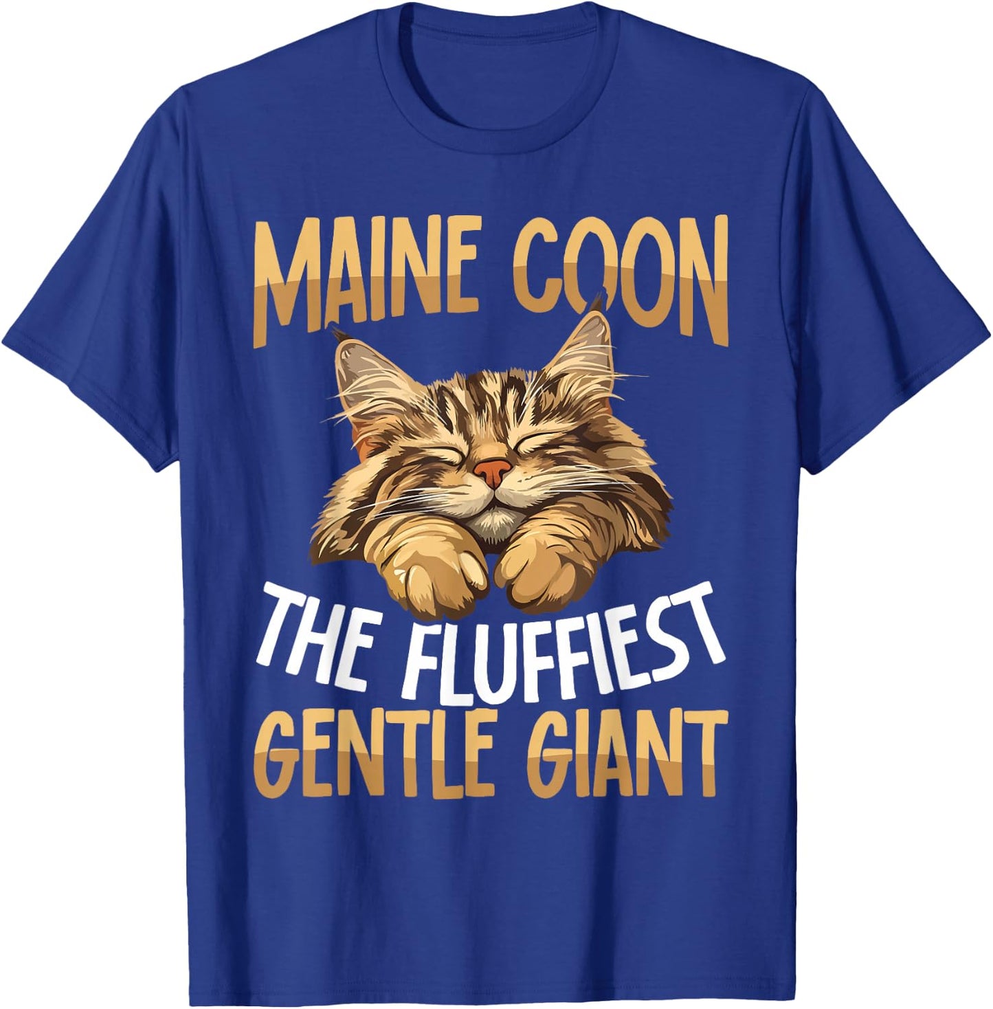 Maine Coon Cat The Fluffiest Gentle Giant T-Shirt - T-Shirt | Royal