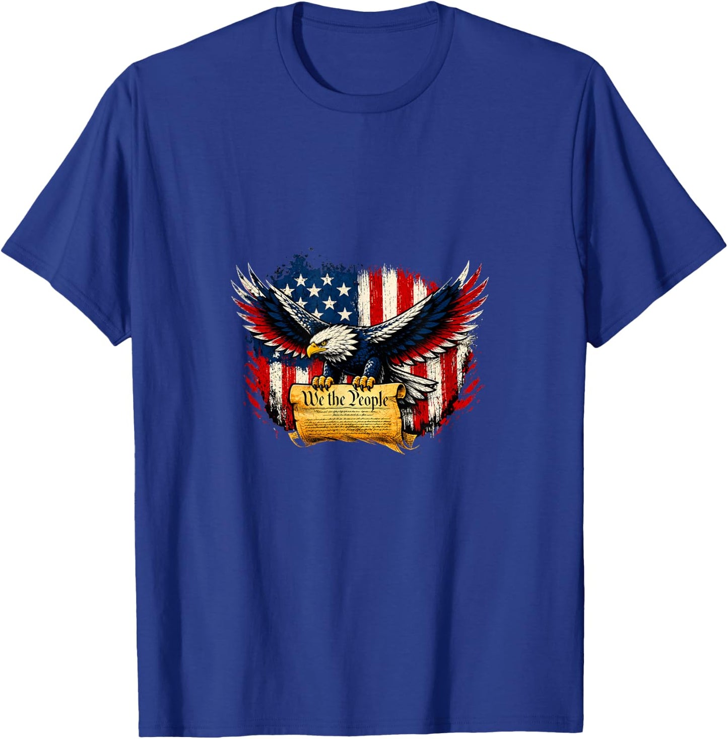 America 250 Eagle red White Blue with Scroll T-Shirt - T-Shirt | Royal
