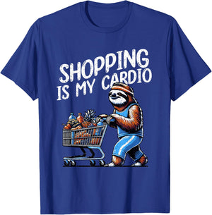 Shopping Is My Cardio Professional Shopper Grocery Delivery T-Shirt - T-Shirt | Royal