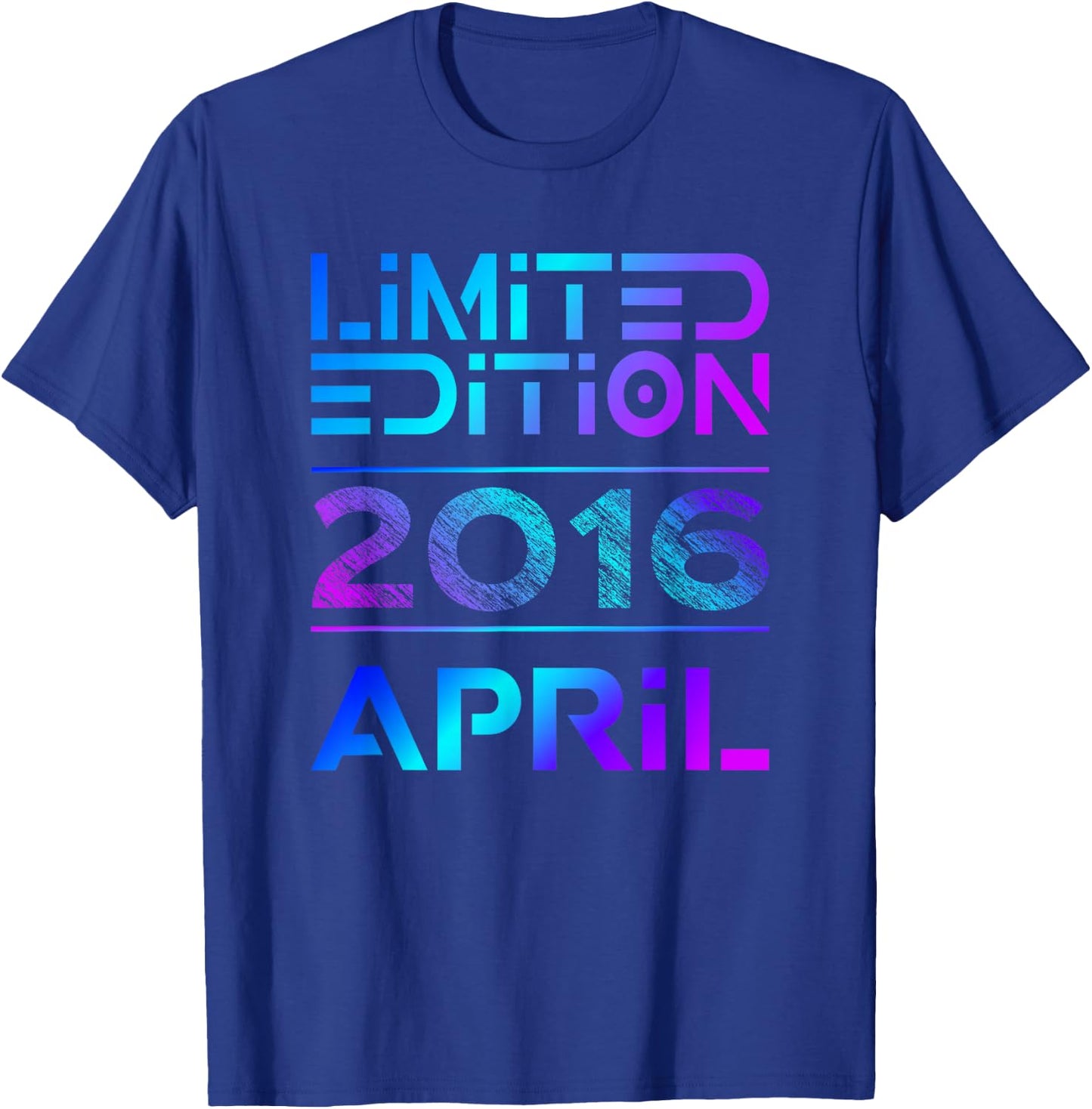 Limited Edition April 2016 Junge Mädchen 10. Geburtstag T-Shirt - T-Shirt | Royal