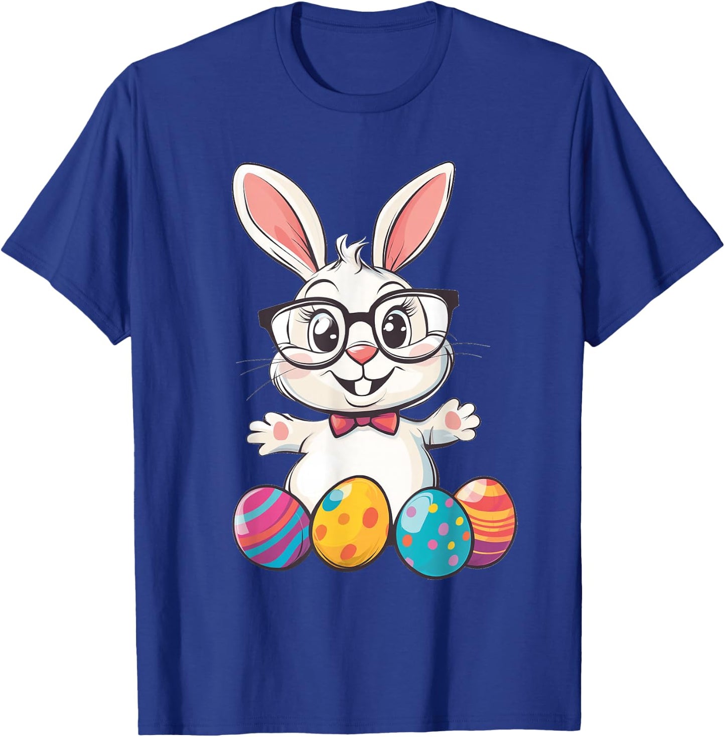 Easter Bunny Rabbit Graphic T-Shirt - T-Shirt | Royal