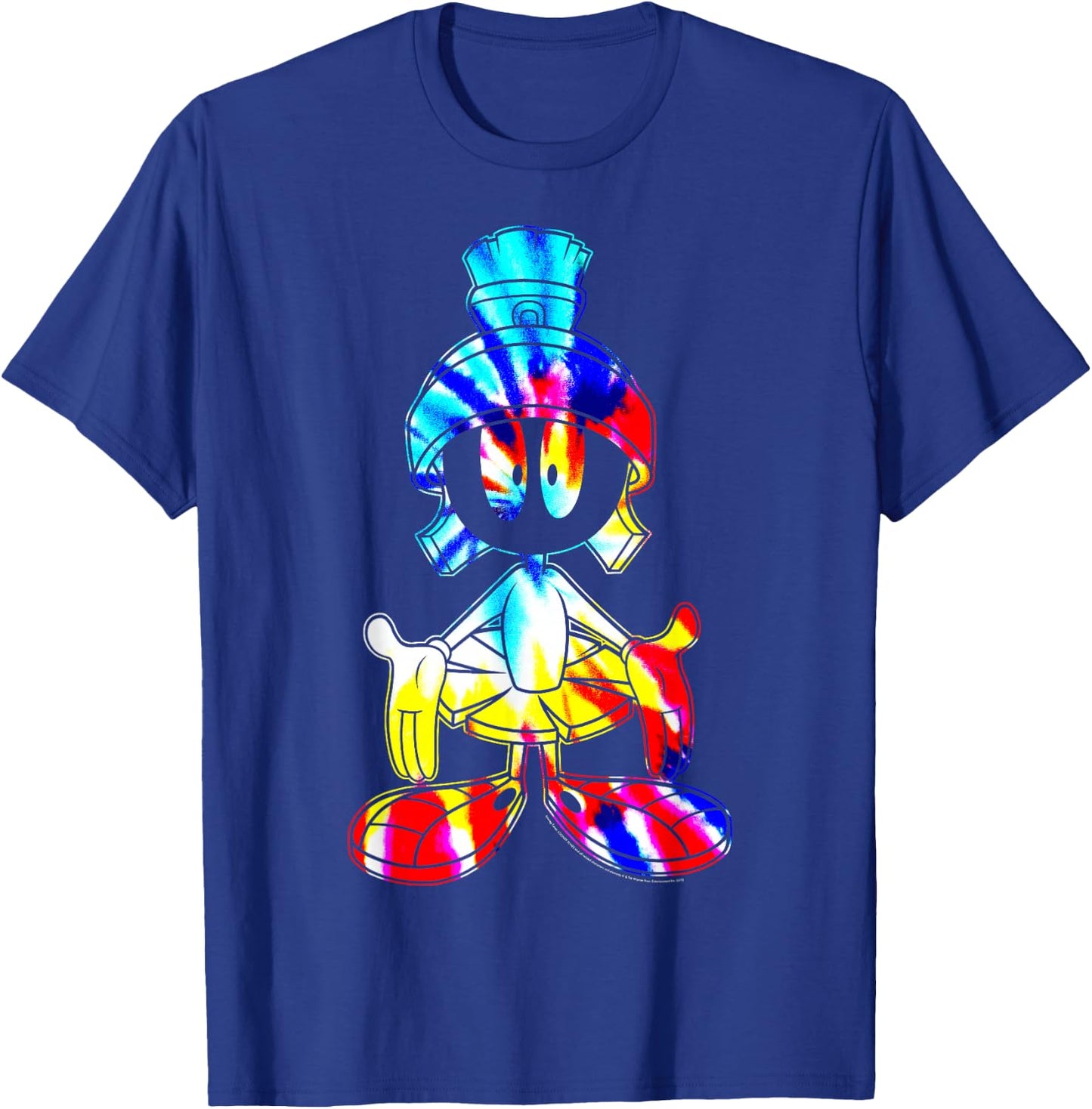 Looney Tunes Marvin The Martian Tie Dye Portrait Small T-Shirt - T-Shirt | Royal
