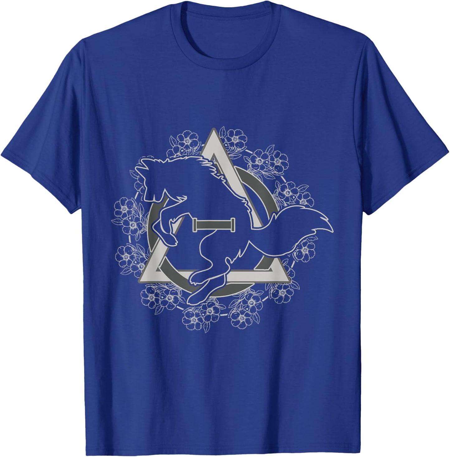 Therian Theta Delta Wolf Hound Fox Dog Otherkin Furry T-Shirt - T-Shirt | Royal