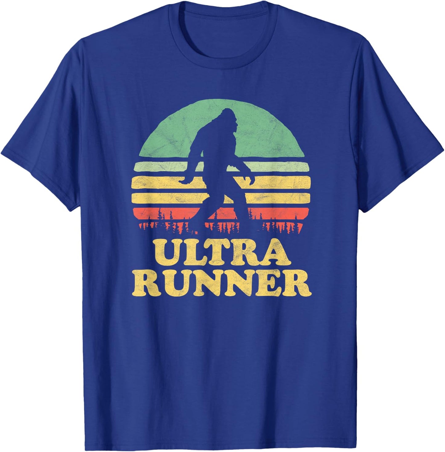Bigfoot Ultra Runner Vintage Trail Marathon T-Shirt - T-Shirt | Royal