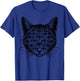 Surreal Many Eyed Cat Occult Gothic Weird Art Graphic T-Shirt - T-Shirt | Royal