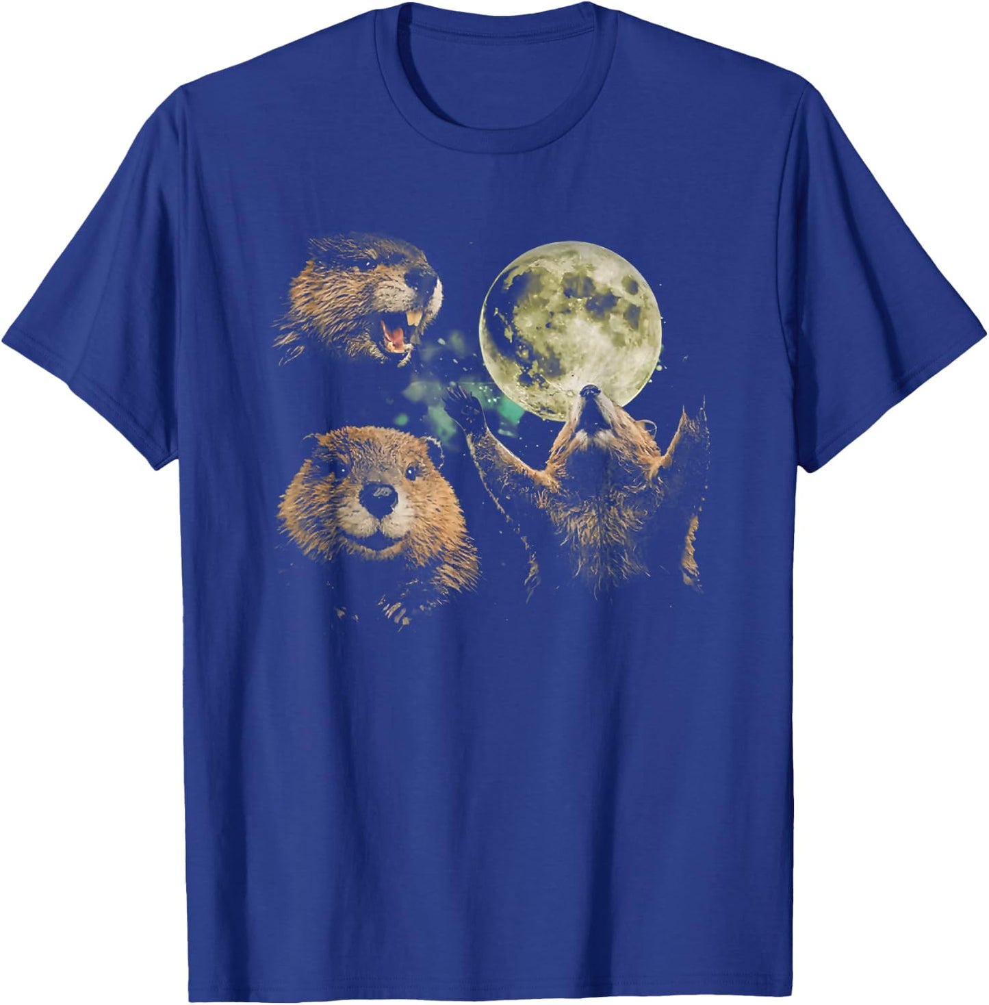 Beaver Moon Vintage Graphic T-Shirt - T-Shirt | Royal