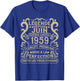 June 1959 - 66 Years Anniversary Gift Vintage 1959 T-Shirt - T-Shirt | Royal