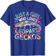 Just a Girl Who Loves Leopard Geckos Colorful Reptile Gifts T-Shirt - T-Shirt | Royal