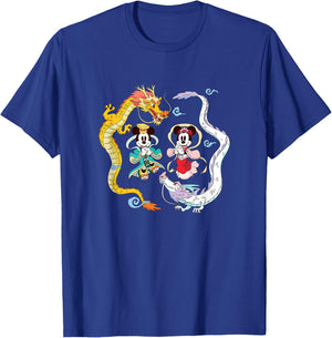 Disney Mickey and Friends Chinese New Years Mickey & Minnie T-Shirt - T-Shirt | Royal