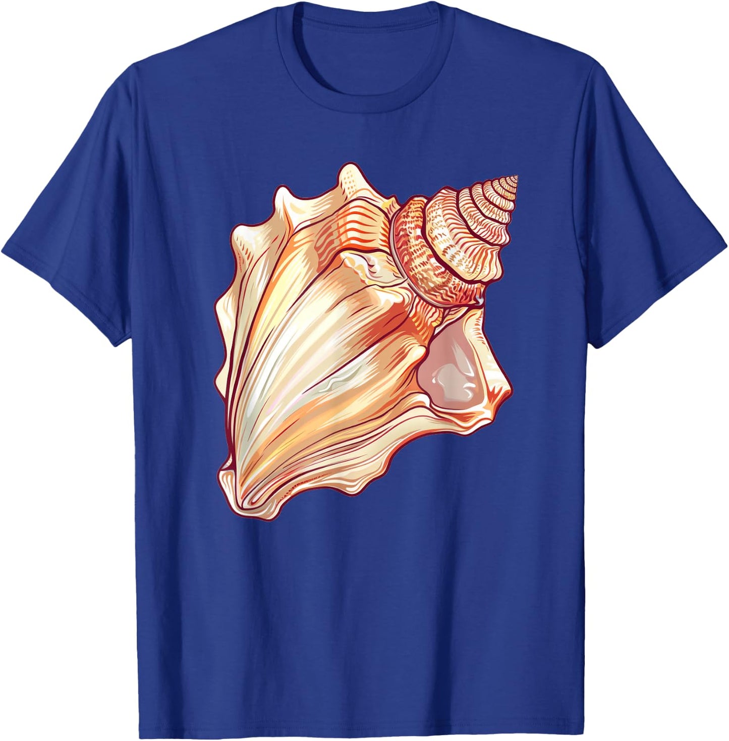Conch Shell Retro T-Shirt - T-Shirt | Royal
