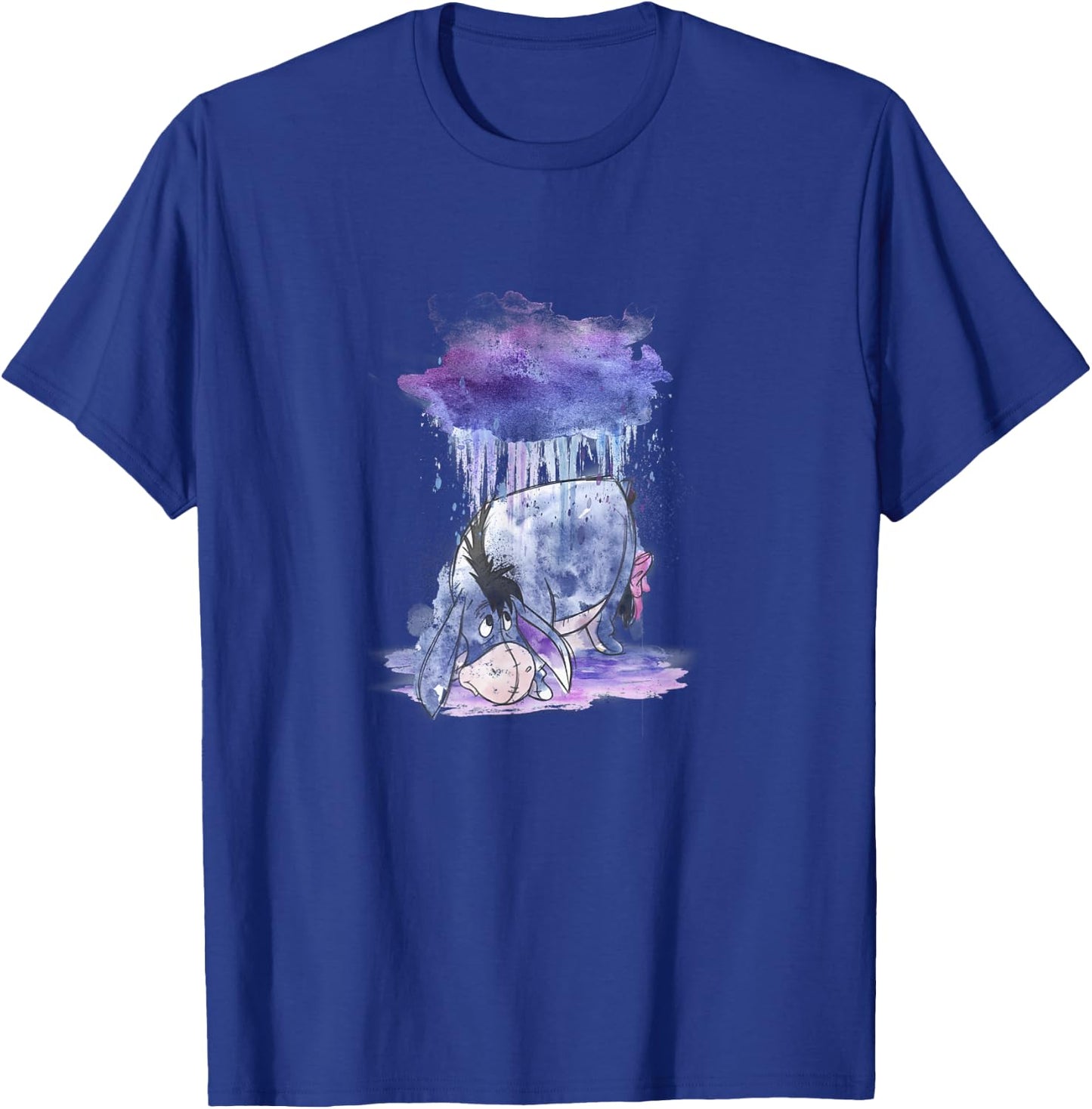 Disney Winnie The Pooh Eeyore Watercolor Rain Cloud , Black, S T-Shirt - T-Shirt | Royal