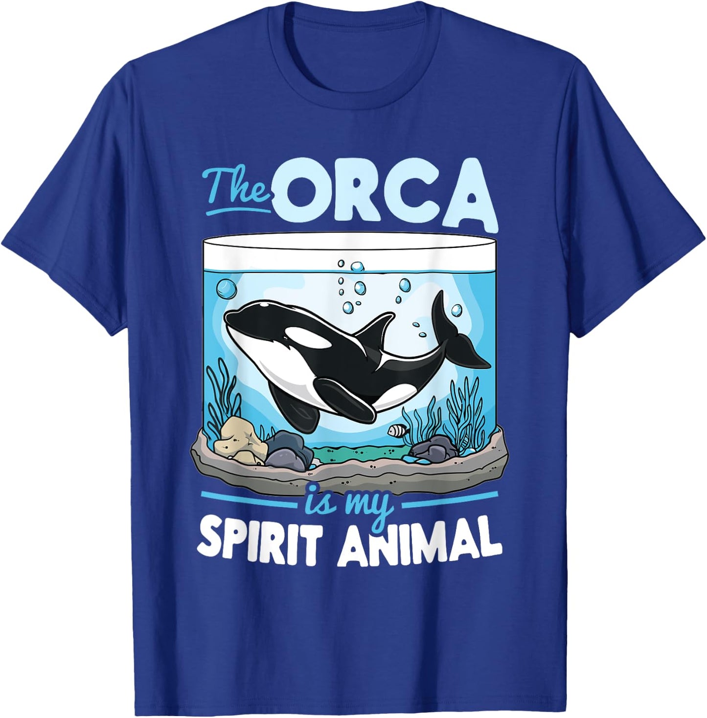 Funny Orca Animal The Orca Is My Spirit Animal T-Shirt - T-Shirt | Royal
